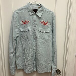 Howler Brothers Mens Embroidered Snap Western Shirt